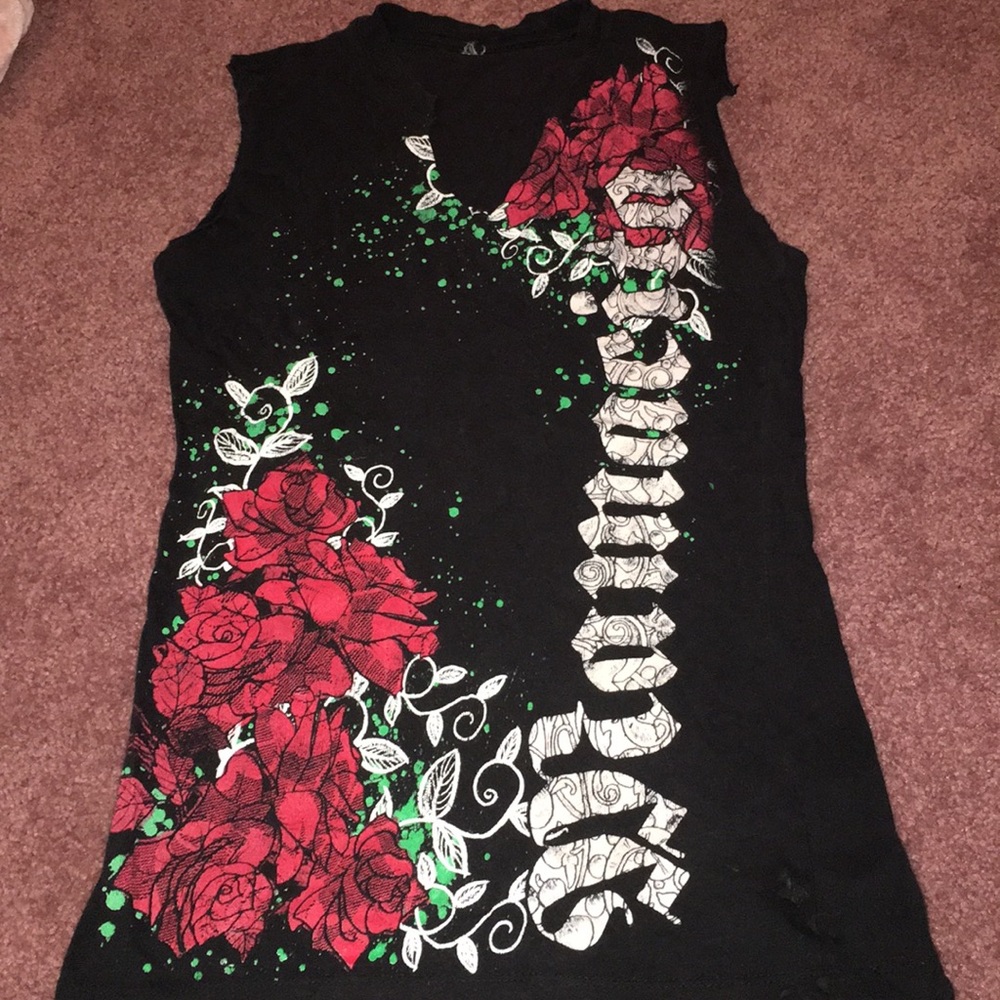 mamacita black muscle tee